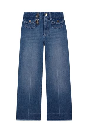 pantaloni denim con applicazione CHLOÉ KIDS | C20831Z13